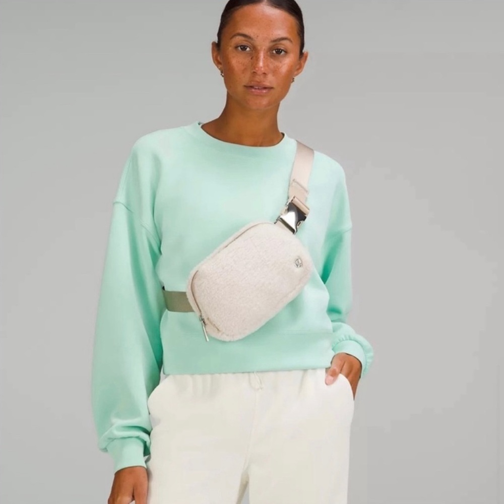 Lululemon Ivory Everywhere Fleece Belt Bag